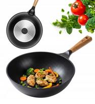 Wok keptuvė GERLACH NATUR, 28 cm, keramika, aliuminis, nelimpanti danga Ilag XERA DUR 5