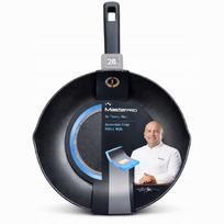 Keptuvė MasterPRO, 28 cm, aliuminė, indukcinė, nelimpančia danga, juoda