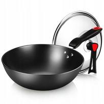 Didžioji ketaus wok keptuvė 30 cm COOKER KING, tinka indukcinei, elektrinei, dujinei viryklei
