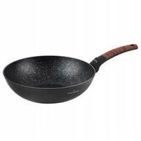 WOK keptuvė 28 cm, giluminė, nelimpančia danga, tinkama indukcijai, aliuminė