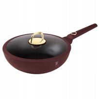 Wok keptuvė su dangčiu BerlingerHaus 28 cm, nelipni, BH-8034
