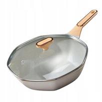 Wok keptuvė 28 cm, neprideganti, tinka indukcijai ir dujinei viryklei