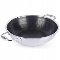 WOK keptuvė ORION, nelimpanti, plieninė, COOKCELL HYBRID, 28 cm, gili