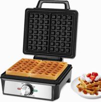 Vaflių keptuvė BELGIAN, dviems vafliams, 1600 W, nelipni danga, LED indikacija
