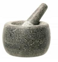 Granitinė grūstuvė JADE TEMPLE, 14 cm, su prieskonių grūstuvu