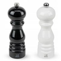 Pipirų ir druskos malūnėlių rinkinys PEUGEOT PARIS, juodas ir baltas, 18 cm