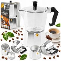 Kavinukas ir arbatos filtras, 450 ml, aliuminis, 9 puodeliams, tinkamas dujinei viryklei