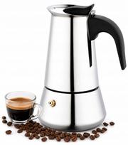 Kavinukas espresso, nerūdijantis plienas, 300 ml, 6 puodeliams, tinka indukcinei ir dujinei viryklei