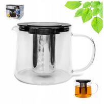 Stiklinis ąsotis su sieteliu arbatai ir kavai, 1000 ml, atsparus karščiui