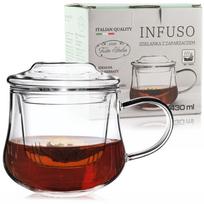 Stiklinis puodelis su arbatos filtru, 430 ml