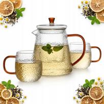 Stiklinis arbatinukas su filtru, 1 l, 2 puodeliai, Ear Amber