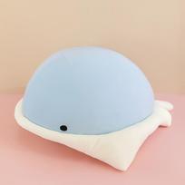 Kawaii Manta Ray Plush Toys Japanese Ray Doll Throw Pillow Soft Stuffed Fish Toy Sofa Cushion Sleeping Pillows Gift 40cm mėlyna
