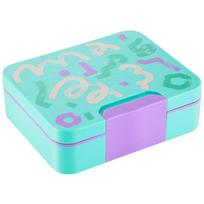 Compartment Lunch Box for Kids with 3 Compartments, Food Jar and Small Cup for School Lunch, Travel and Daily Carry žalia