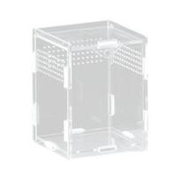 Acrylic Pet Terrarium Enclosure Cage For Small Reptiles With Breathable Airflows Holes Design Jumping Spiders Habitat Box 8X7X10 vertical white