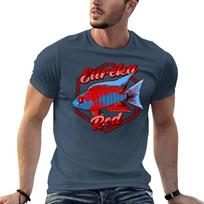 Eureka Red Peacock Cichlid Lake Malawi Aulonocara Aquarium Fish Kaiserbuntbarsch Gift TShirt cotton t shirt pack TShirt S black
