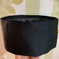 Wear Resistant Chef Flat Top Caps Mesh Chef Hat Breathable Sushi Cap  Both Sexes Chef Style 2 Black