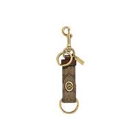 COACH Leather Keychain Bag Accessory Bag Accessory Unisex Khaki 49314-GDKHA One Size 1 beige