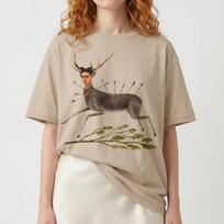 Unisex Frida Kahlo - The Wounded Deer Shirt and kids tshirt, Art History t-Shirt and kids tshirt XL beige