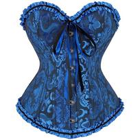 Women Breathable Thin Steel Bone Waist Trainer Shaper Vintage Corset Top S juoda