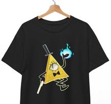 Gravity Falls Bill Cipher Walking T-Shirt, Unisex Tee, All Size XL beige
