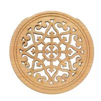 Wood Guitar Soundhole Cover Decorative Cutout Acoustic Guitar Soundhole Cover  For EQ Guitars F beige