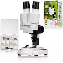 Stereomikroskopas Bresser Junior 20x, balta