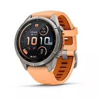 Išmanusis laikrodis Garmin fēnix 9 Pro inReach 43mm Titanium Shell Pink/Autumn Orange 010-04335-01