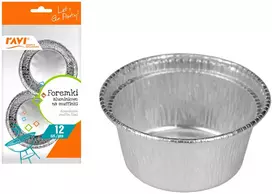Keksiukų aliuminio formelės, 12 vnt., 14,2 x 5 x 31,7, 00120, Simple Solution