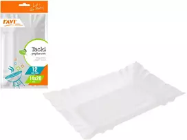 Vienkartiniai popieriniai padėklai, 12 vnt., 15.5 x 2 x 27.5, 00306, Simple Solution
