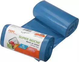 LDPE šiukšlių maišai 120 l, 70 x 110 cm, 15 vnt., 18.5 x 8 x 8, 00707, Simple Solution