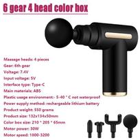 Electric Massage Gun 32 Level Fascia Gun Deep Tissue Neck Body Back Muscle Sport Massager Relaxation Pain Relief Exercise Type c charge black