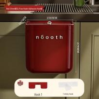 Flip-Top Trash Can for Home & Office - Living, Bedroom, Kitchen, Bathroom Universal for Kitchen and Living Room brown