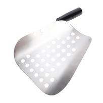 Perforated Popcorn Scoop Stainless Steel French Fry Quick Fill Tool for Commercial Restaurant Cinema white