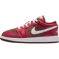Air Jordan 1 Low GS Bread, Butter, & Sole Kids Sneakers Red Team-Red Burgundy-Crush HF3202-200 35.5 brown