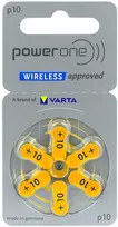 Baterijos – Varta 10 PR70 Power One Klausos Aparatų Baterijos, 6 vnt.