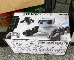 Interaktyvus nuotoliniu būdu valdomas robotas šuo TR2384C