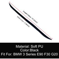 Skirta BMW 3 serijos E90 F30 G20 320i 325i 330i 2005-2022 Galinis bagažinės dangtis Automobilio aptakas Sparnai Minkšta PU medžiaga Juoda 120cm juoda