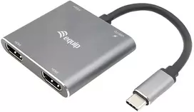 Equip 133484 knyginių kompiuterių dokas / jungčių replikatorius Vielinis USB 3.2 Gen 1 (3.1 Gen 1) Type-C Sidabras
