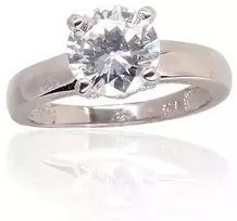 Diamond Sky Jewelry Sidabrinis žiedas su cirkoniais „Juno“