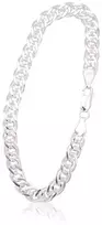 Diamond Sky Jewelry Itališka sidabrinė grandinėlės apyrankė „Mona Lisa XII“
