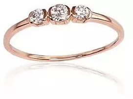 Diamond Sky Jewelry Auksinis žiedas su deimantais „Auksinė Meilė VIII“