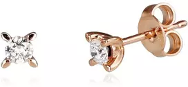 Diamond Sky Jewelry Auksiniai auskarai su deimantais „Solitaras“