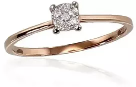 Diamond Sky Jewelry Auksinis žiedas su deimantais „Solitaras VI“
