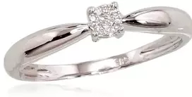 Diamond Sky Jewelry Auksinis žiedas su deimantais „Solitaras VIII“