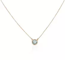 Diamond Sky Jewelry Auksinis vėrinys su topazais „Dangaus žėrėjimas“