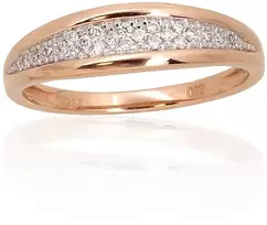 Diamond Sky Jewelry Auksinis žiedas su deimantais „Melisandra V“