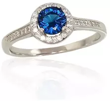 Diamond Sky Jewelry Sidabrinis žiedas su cirkoniais „Širdys ir Strėlės VII“