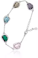 Diamond Sky Jewelry Sidabrinė apyrankė su cirkoniais „Rainbow Drops“