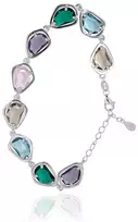 Diamond Sky Jewelry Sidabrinė apyrankė su cirkoniais „Rainbow Drops II“