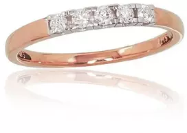 Diamond Sky Jewelry Auksinis žiedas su deimantais „Auksinė Meilė X“